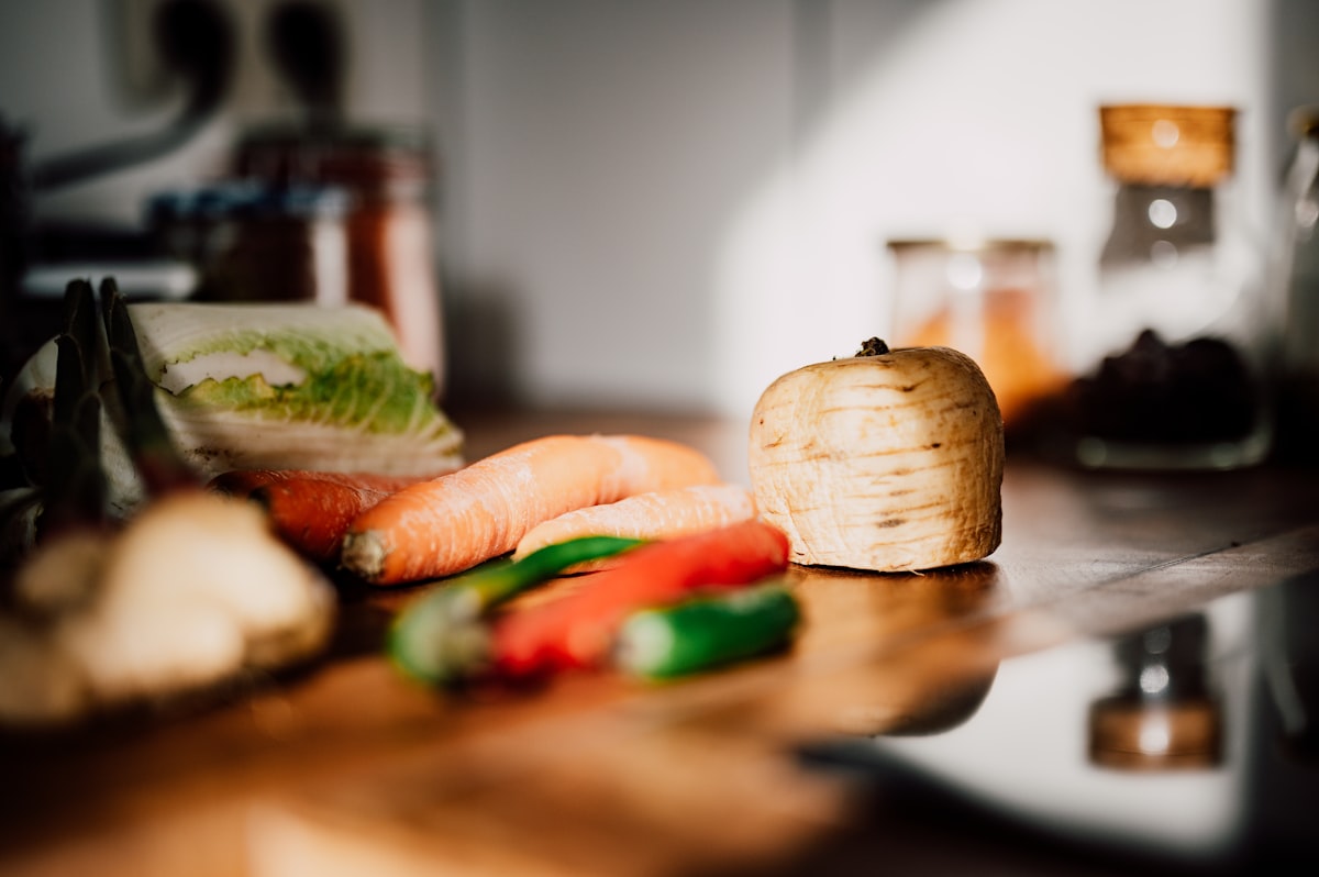 Fresh seafood with seasonal produce and olive oil